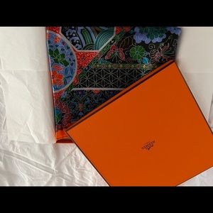Never worn Hermes scarf bought in Paris. Perfect condition with original box.